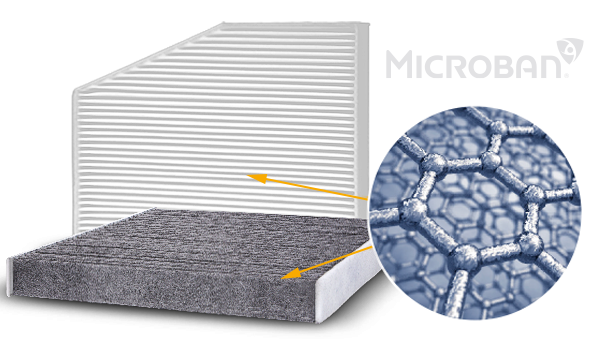 TECHNOLOGIA MICROBAN TO WIDOCZNA POD MIKROSKOPEM POWŁOKA