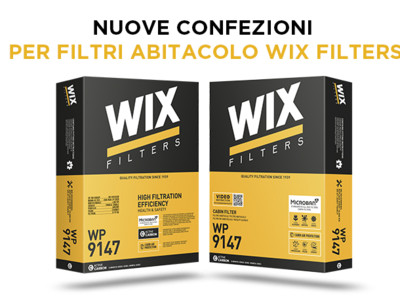 Nuove confezioni per filtri abitacolo WIX Filters.