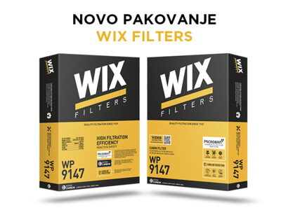Novo pakovanje WIX Filters filtera kabine.