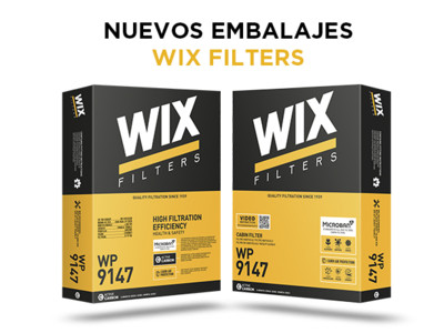 Nuevos embalajes de los filtros de habitáculo WIX Filters.