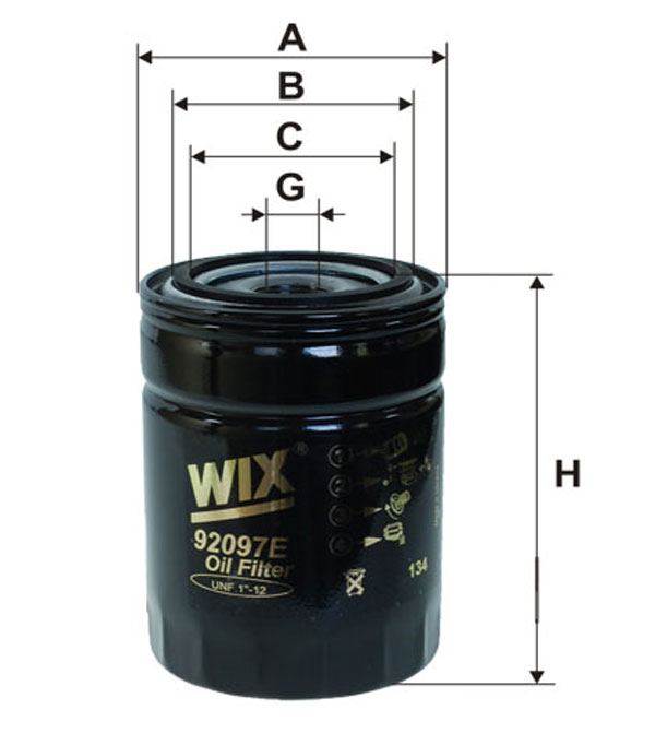 Pack of 2 Killer Filter Replacement for WIX 551725 