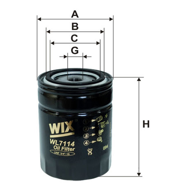 Oil filter: WL7114 - WIX Filters