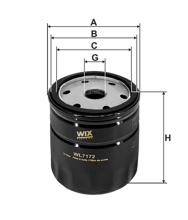 WIX WL7413 Car Oil Filter Eco Cartridge Replaces HU71151x CH10066ECO OX3392D