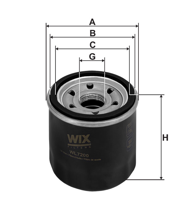 Oil filter: WL7200 - WIX Filters